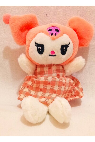 Pufline Elbiseli Peluş Kuromi Oyuncak, Sevimli Kromi Yeni Kıyafetleriyle