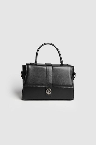 La La'Graccio Paris Lagraccio Paris Women's Cals Box Hand and Strap Bag Black