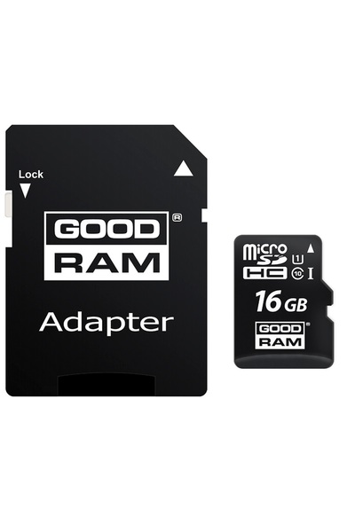 Goodram Goodram M1AA-016 MicroSD memory card, class 10, 16 GB, SD adapter