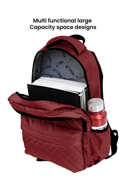 PARAJOHN LUMIPACK Unisex Black Laptop Backpack – 18” Water Resistant Travel Bag, 28L