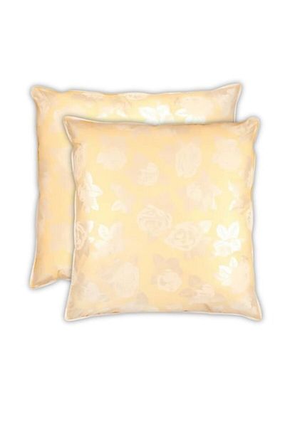 Boema Home Deco Set 2 pillows with goose down and feather, 40x40 cm, Boema Home, Yellow