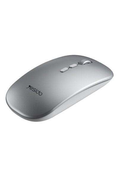 CLICK Mouse Wireless S18, Ergonomic, DPI Adjustable 800/1200/1600, Silver