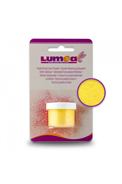 Lumea Хранителен оцветител на прах, перлено лимонено жълт, 4 г -