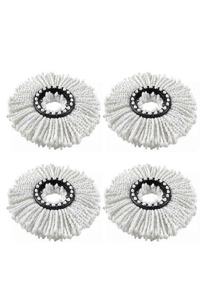 SUPER TRENDS Set 4 Pieces Mop PREMIUM SUPER TRENDS, Microfiber White, Diameter 16x38cm