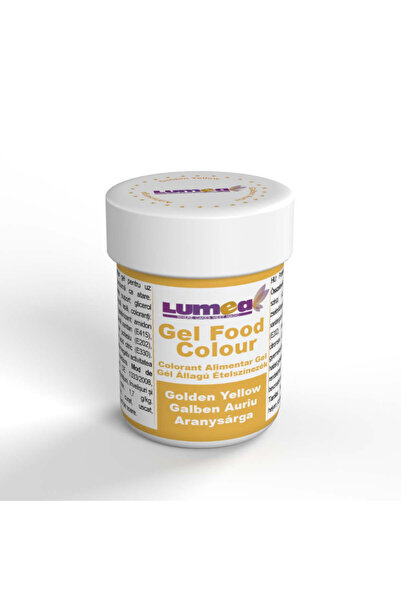 Lumea Colorant alimentar gel Galben auriu, 30g -