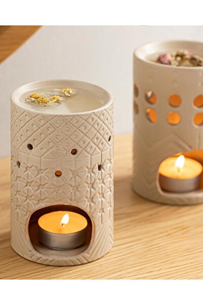 English Home Novia Seramik Buhurdanlik 8x8x12,1 cm Krem (4.08.2025)