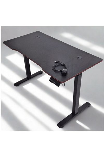 smart home Smart electric office table with fiber-protected wooden-Height adjustable from 72 to 121cm, 120x60cm