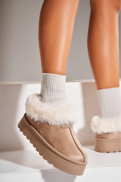 Joana Cizme Dama Imblanite Kaki din Piele Ecologica Intoarsa Serana