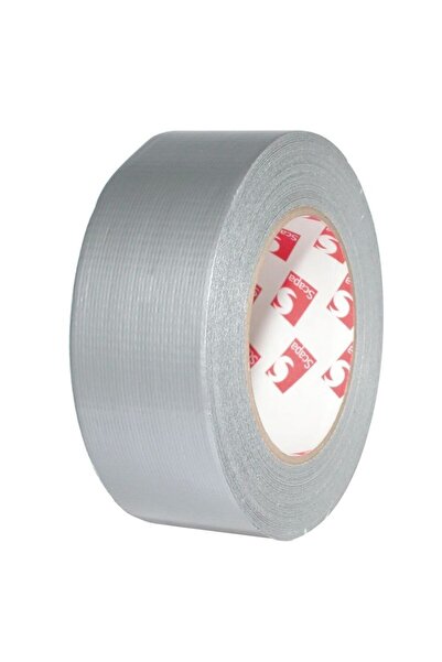 SMA Adhesive tape with textile insert, 50mm x 10m, silver,