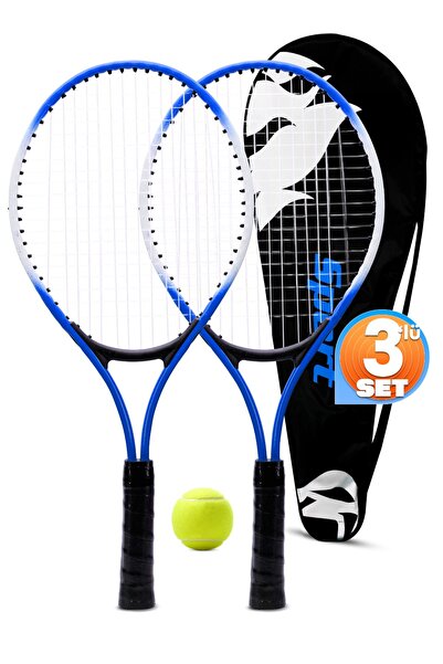 NUBLADO 3lü SET Deluxe 21 İnç Çocuk Genç Tenis Raketi SETİ Çantalı Çocuk Tenn...