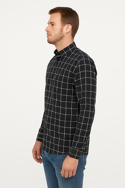 ModaPlaza Men's Long Sleeve Shirt