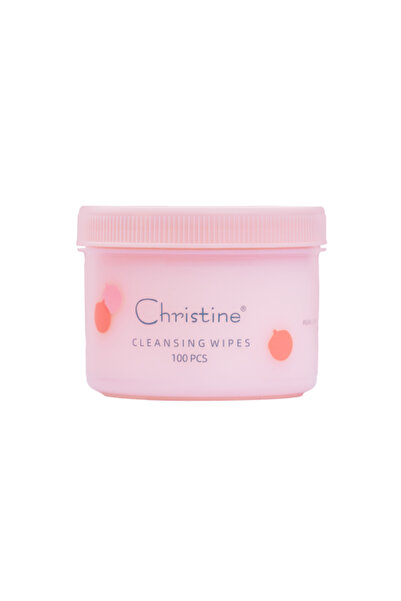 Christine مناديل مزيل مكياج برائحة الرمان - 100 منديل