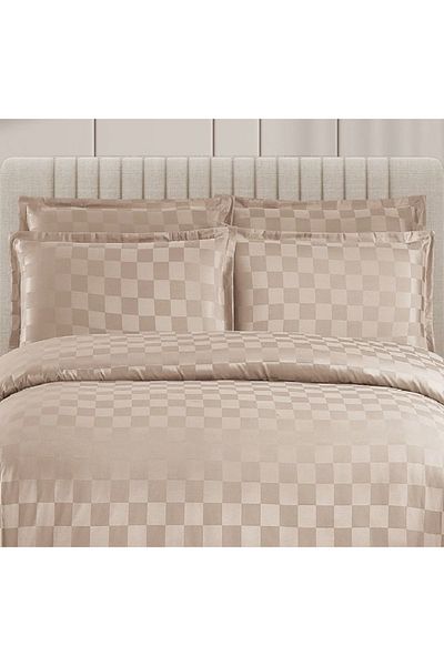 CHIRASO Lenjerie CHIRASO, DAMASC Elegant, Cearceaf ELASTIC 180x200+25cm, Husă Pilotă 200x230cm, 2 Fețe Pernă