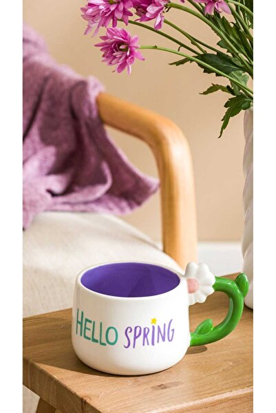 LC Waikiki Lcw Home Mixed Flower Printed Ceramic Mug 413 ml