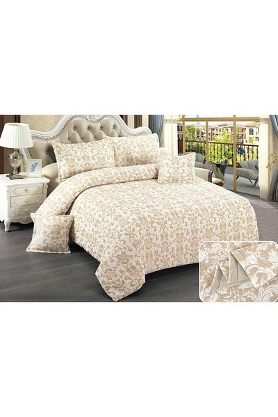 CHIRASO CHIRASO Linen, Crepe Muslin, Microfiber, Sheet 220x240 cm, Duvet Cover, 4 Pillowcases