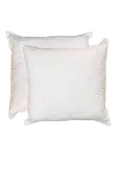 Boema Home Deco Set 2 pillows with goose down and feathers, 40x40 cm, Boema Home, White
