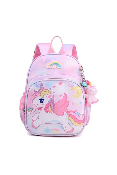 Choice1 Pink New Unicorn Backpack For Girls Cartoon Pink Princess School Bags Kids Satchels Kindergarten Boo