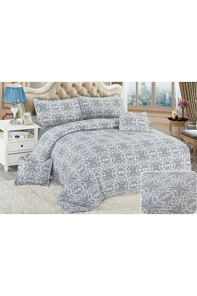 CHIRASO CHIRASO Linen, Crepe Muslin, Microfiber, Sheet 220x240 cm, Duvet Cover, 4 Pillowcases