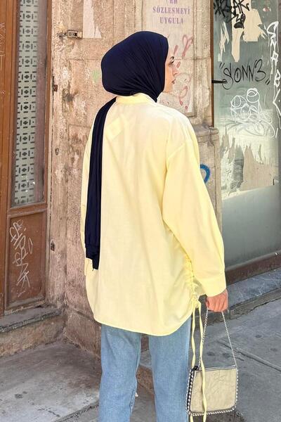 lamelif Oversize Shirt Yellow