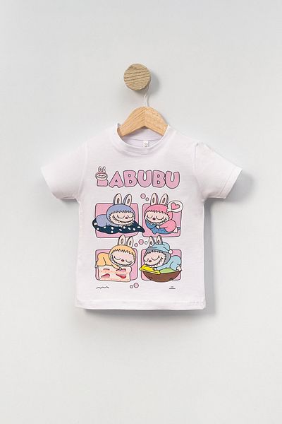 Riffy Baby Character Printed Crew Neck Unisex Kids Tshirt
