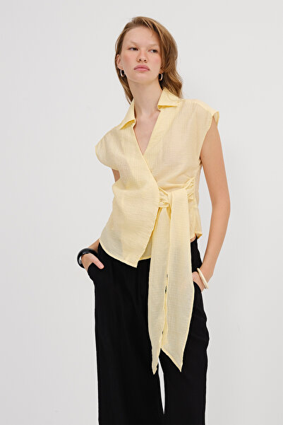 Addax Kolsuz Bağlamalı Gömlek G17399-Y8