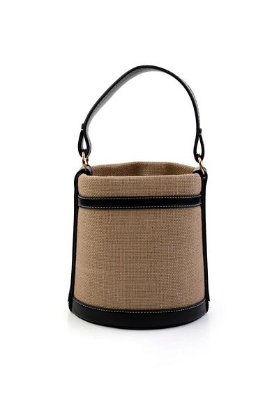 Bambi Μπεζ Μαύρη Γυναικεία Τσάντα Messenger C06573060018