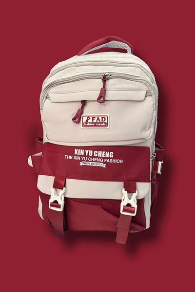 Karakedi Red Xin Yu Cheng Multi-Eye School Backpack