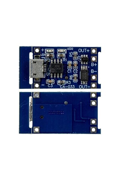 Genel Markalar CA-033-MK 1S 5A Micro USB BMS Devresi 18650 Lityum Batarya Şar...