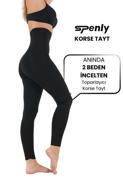 Spenly Velessa Model Yüksel Bel Sıkılaştırıcı ve Toparlayıcı Korse Tayt