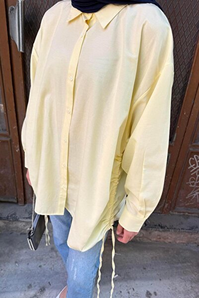 lamelif Oversize Shirt Yellow