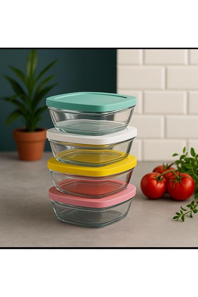 Paşabahçe 4-piece storage container