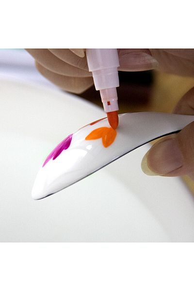 PROCART Set of 11 magic markers for drawing on water, ceramic spoon