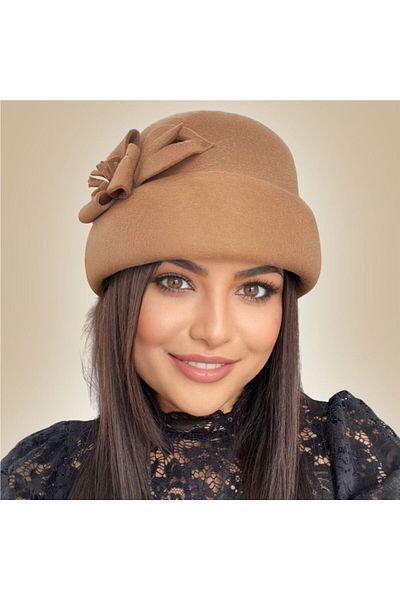 Confortino Luxury women's felt toca hat - ONE size, ADJUSTABLE