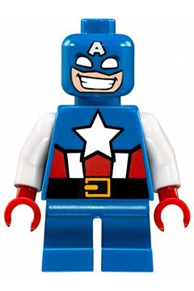 LEGO Minifigür Captain America Short Legs sh0250