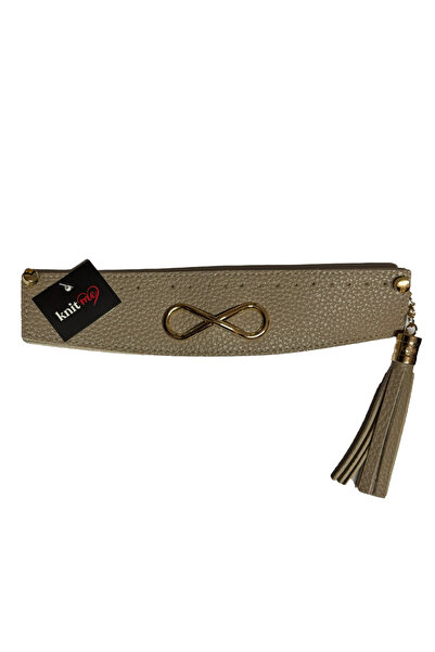 knitme Stitched Buckle Bag Mouth 25*6-Stone