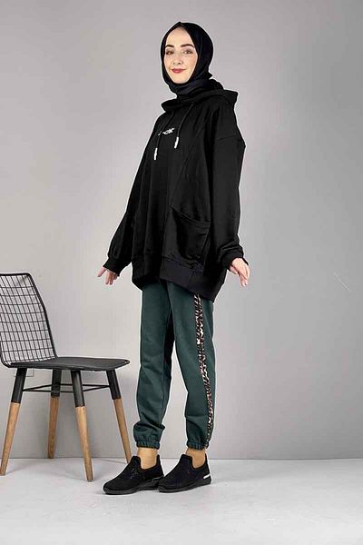 Skygo Stripe Detailed Sweatpants Green