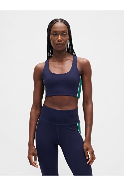 GAP Kadın Lacivert GapFit Power Medium Impact Spor Sütyeni