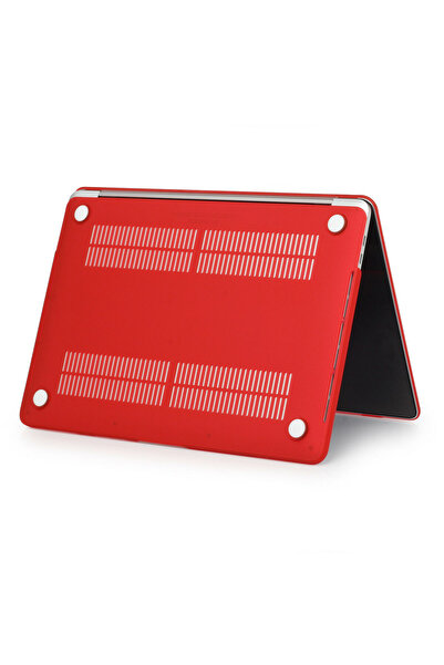 hk Macbook Air 13.6 İnç 2025 A3240 M4 İşlemci Uyumlu Koruma Kılıfı Mat Doku Hardcase Kapak