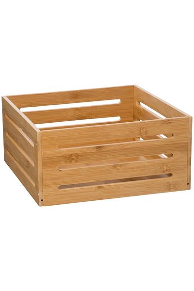 5FiveSmart 5Five storage basket made of solid bamboo, 31x15x31 cm, natural