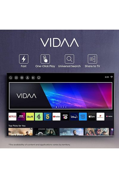 Hisense 75 Inch Smart TV 4K UHD LCD Dolby Vision, Natural Colour Enhancer, VIDAA U5 OS, WiFi, Voice Command