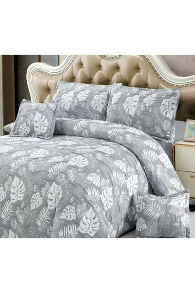 CHIRASO CHIRASO Linen, Crepe Muslin, Microfiber, Sheet 220x240 cm, Duvet Cover, 4 Pillowcases