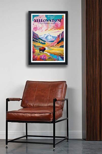 gxe.art Pictură cu poster al Parcului Național Yellowstone