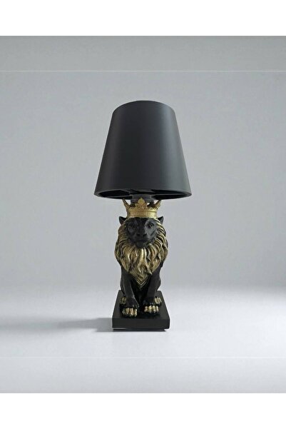 Hangar Home Crown King Aslan Figürlü Lüks Abajur