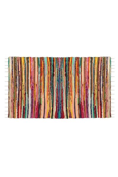 TOPI TOY Multicolored rug, traditional, rustic, 120x90 cm, cotton and polyester