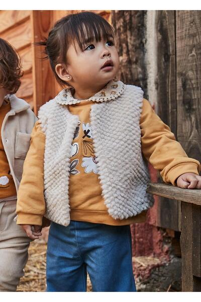 MAYORAL Baby Girl Plush Vest