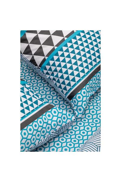 Heinner Double Bed Linen HR-4BED-132-CLR, 4 pieces (Blue)