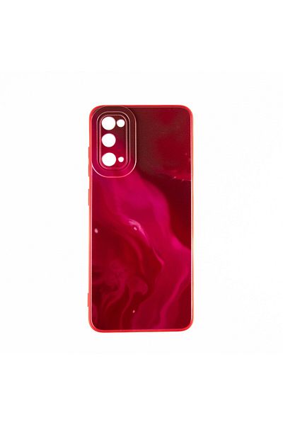 OEM Capac Protectie Spate Colectia Soft Waves Compatibil Cu Samsung Galaxy S20 - Rosu