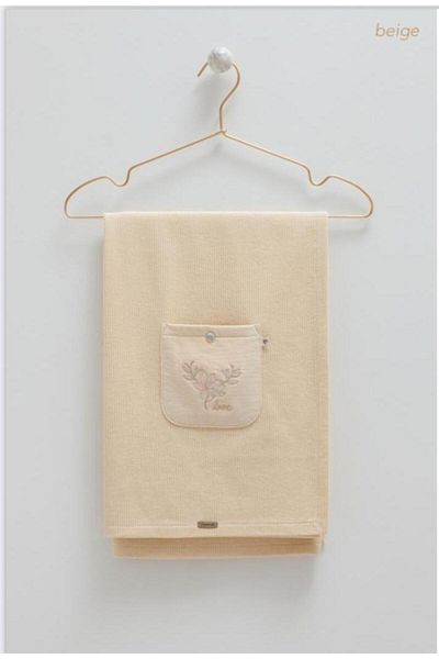Caramell Soft Style Girl Girl Knitwear Looked Combed Cotton Blanket