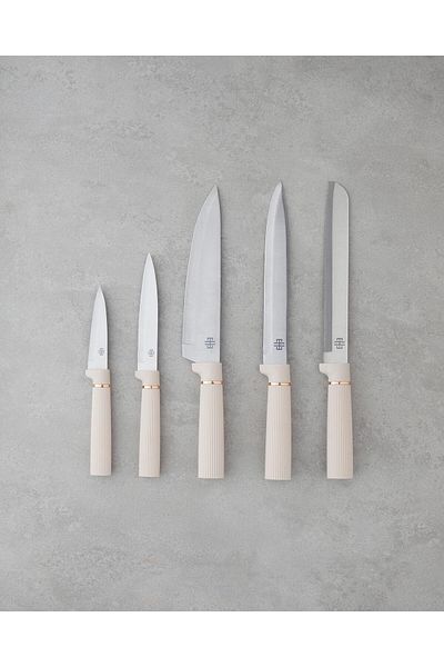 English Home Cut Master Plastic, Stainless Steel 10 Piece Cutting Board Knife Set 32X10X23 cm Cream (08.04.2025)