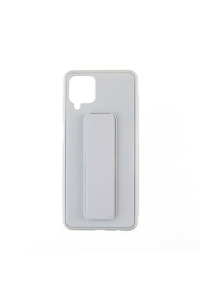 OEM Capac Protectie Spate Colectia Stand Compatibil Cu Samsung Galaxy A12 - Gri Deschis